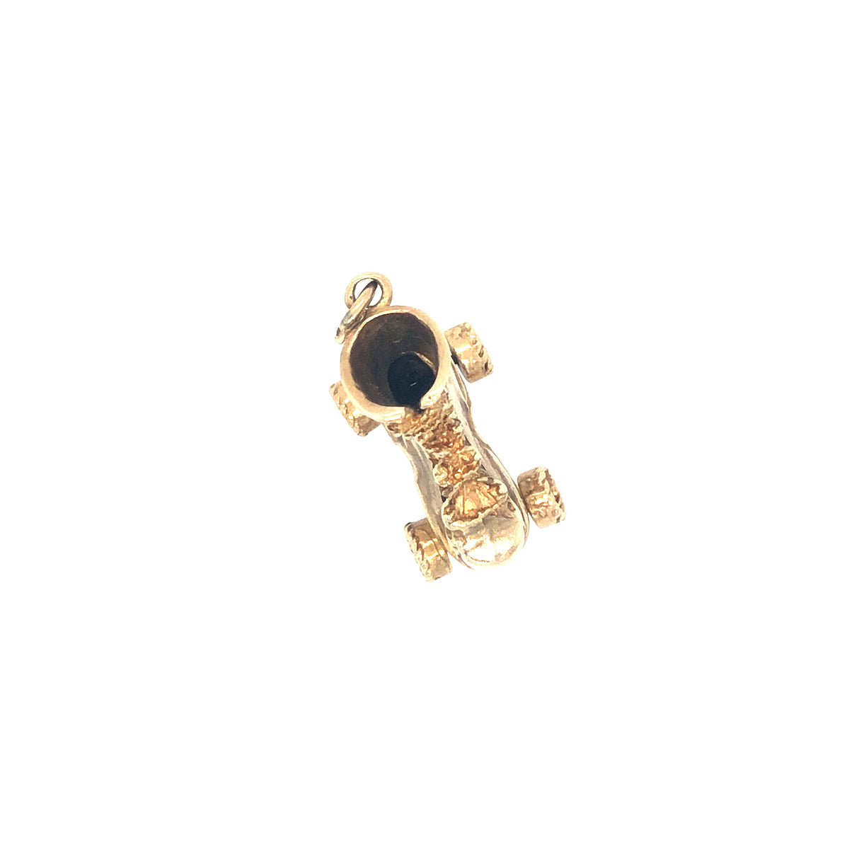 Vintage Mid-Century Gold Roller-skate Pendant