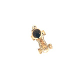 Vintage Mid-Century Gold Roller-skate Pendant