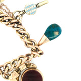 Vintage Charm Bracelet With Coral Hand