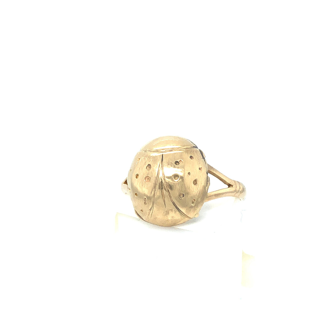 Labybird Ring in 18k Gold The Vintage Jewellery Company