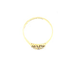 Late Victorian 18k Gold Sapphire and Rose-cut Diamond Cluster Ring The Vintage Jewellery Company
