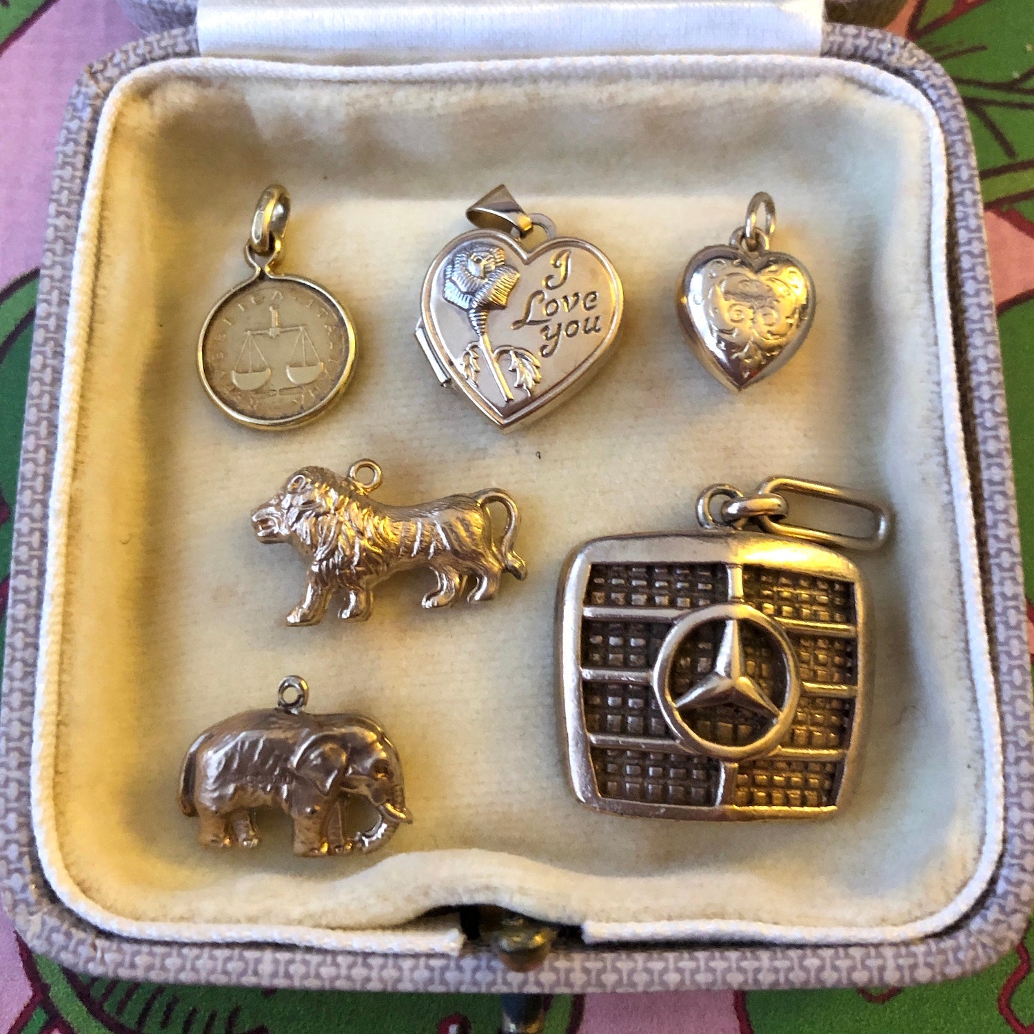 Mercedes gold cheap pendant