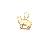 Antique 9ct Gold Cat Charm Pendant