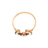 Victorian 15ct Gold, Sapphire and Seed Pearl Horseshoe Ring