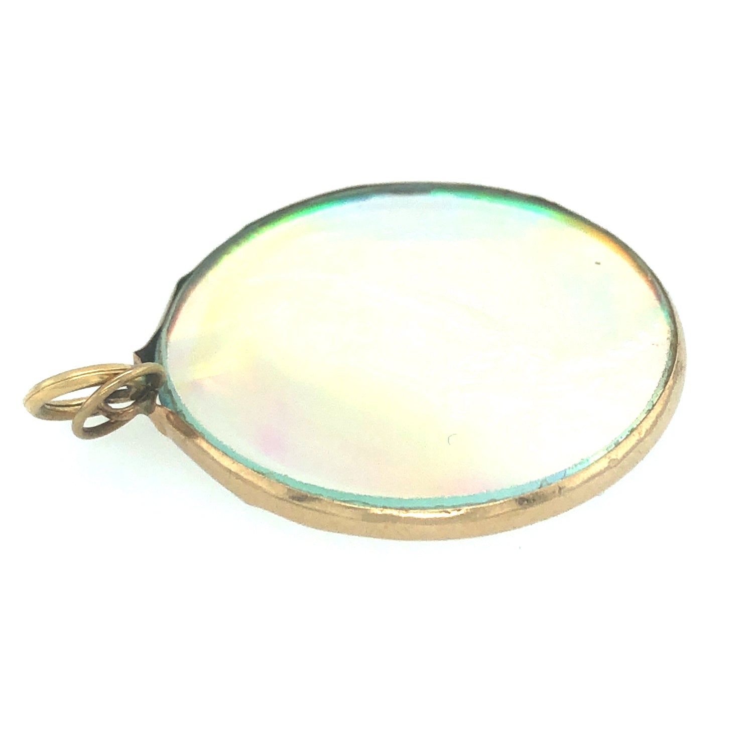 Vintage 9k Gold Pendant with Hologram of Horses Head The Vintage