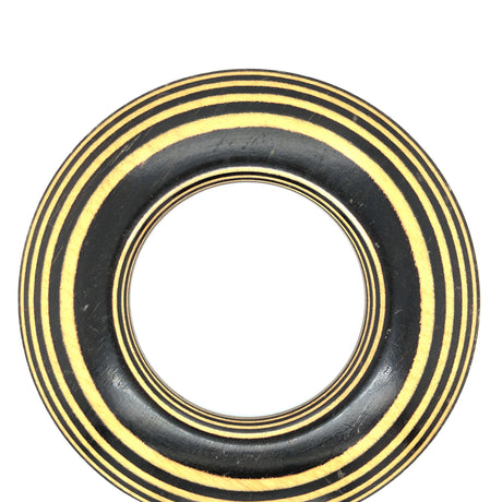 Vintage Danish Striped Wooden Oversized Bracelet The Vintage Jewellery Company