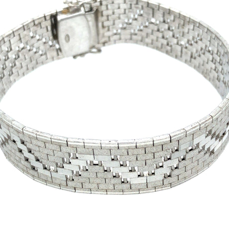 Vintage Silver Closed-Link Bracelet The Vintage Jewellery Company