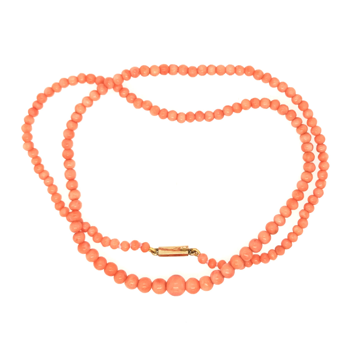 Vintage 14k Gold and Coral Necklace