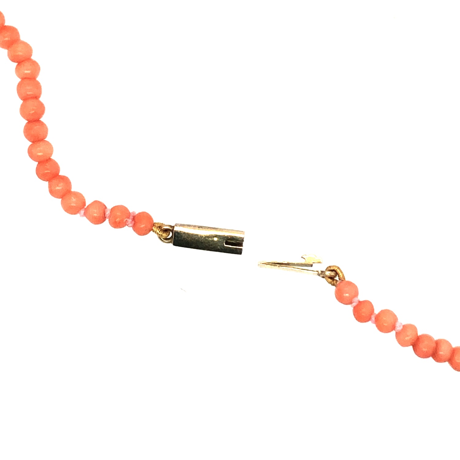 Vintage red on sale coral necklace