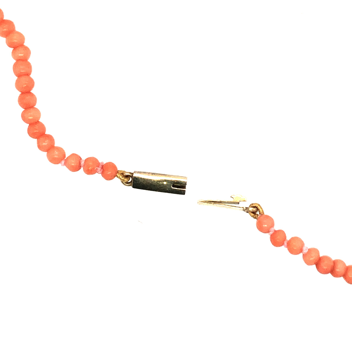 Vintage 14k Gold and Coral Necklace