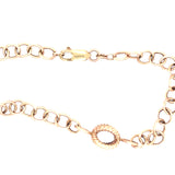 Vintage 9k Gold Cable Chain with Open Spheres