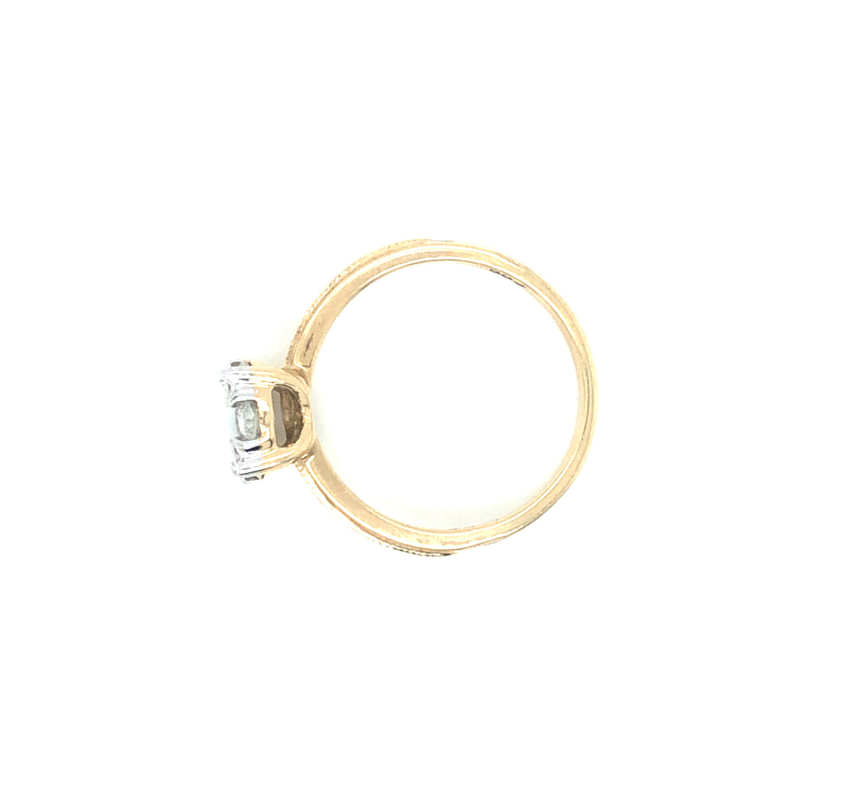 Vintage Gold & Diamond Cluster Ring