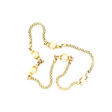 Vintage 1990s Italian Gold Ball Necklace