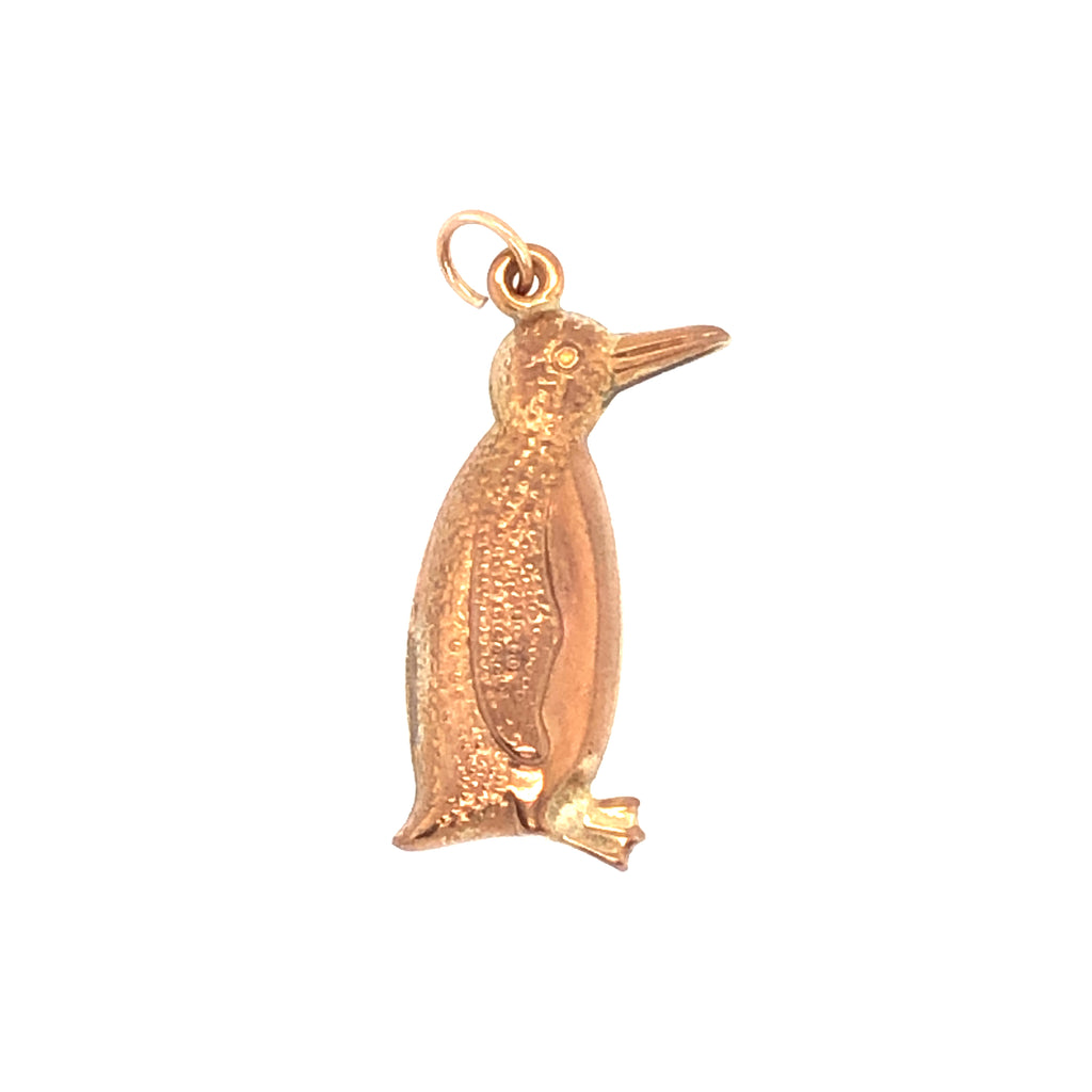 Vintage Rose Gold Penguin Charm in 9ct Gold