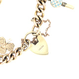 Vintage Charm Bracelet With Coral Hand