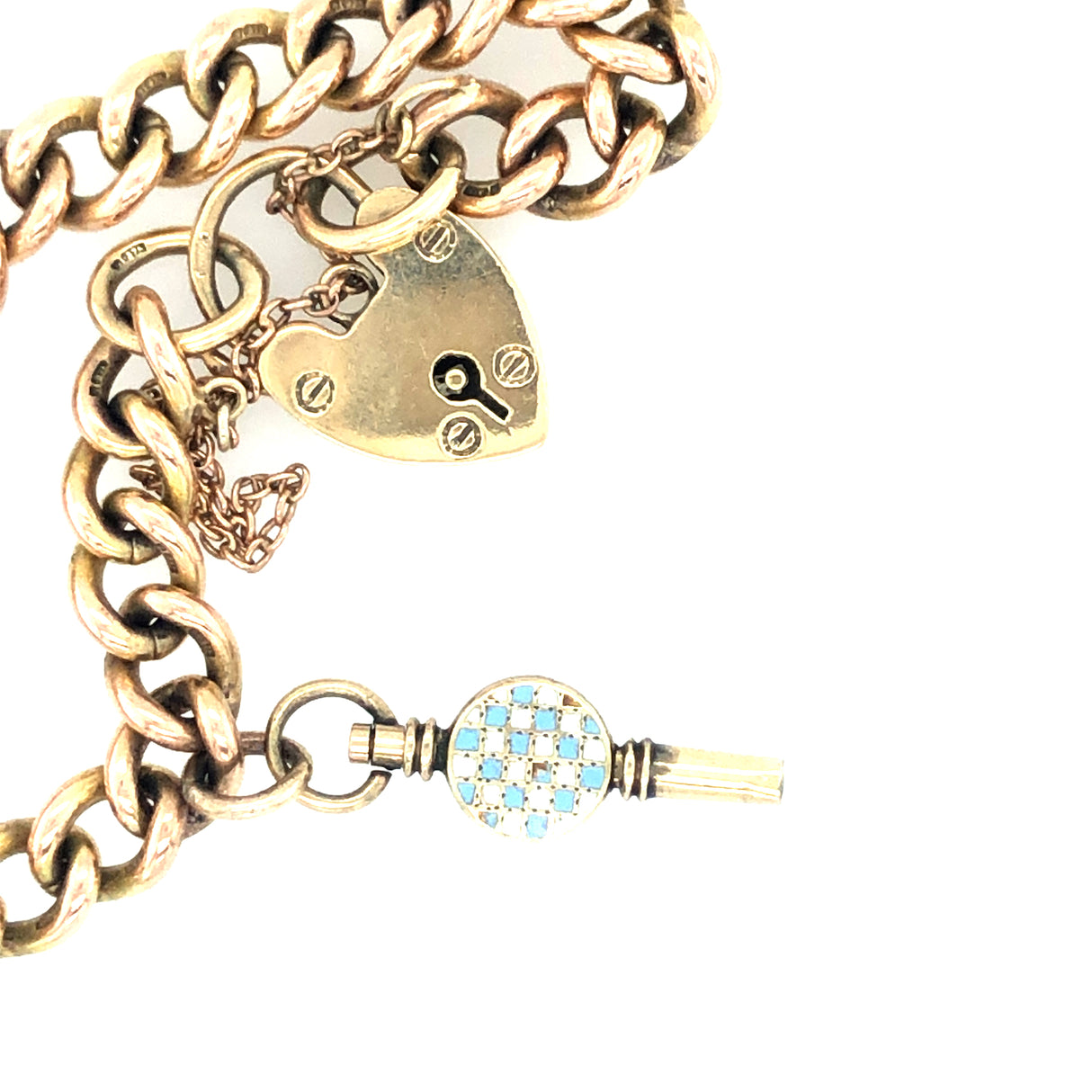 Vintage Charm Bracelet With Coral Hand