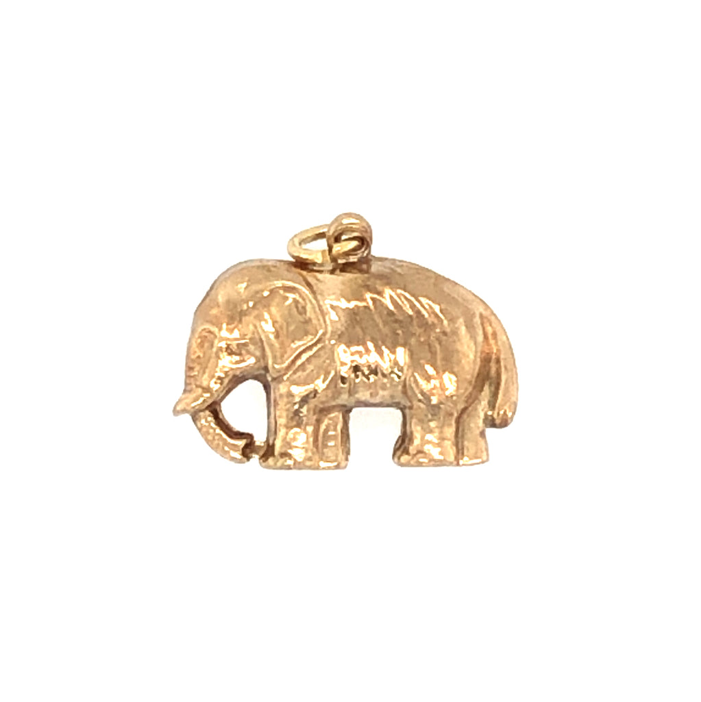 Vintage elephant Charm in 9ct Gold
