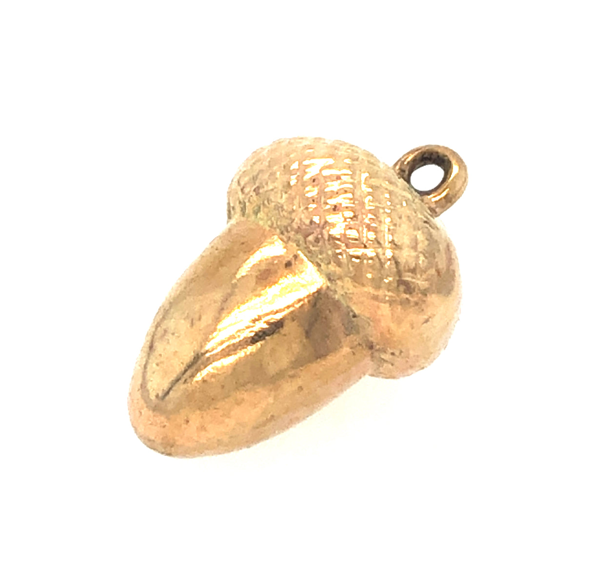 Vintage Gold Acorn Pendant Charm