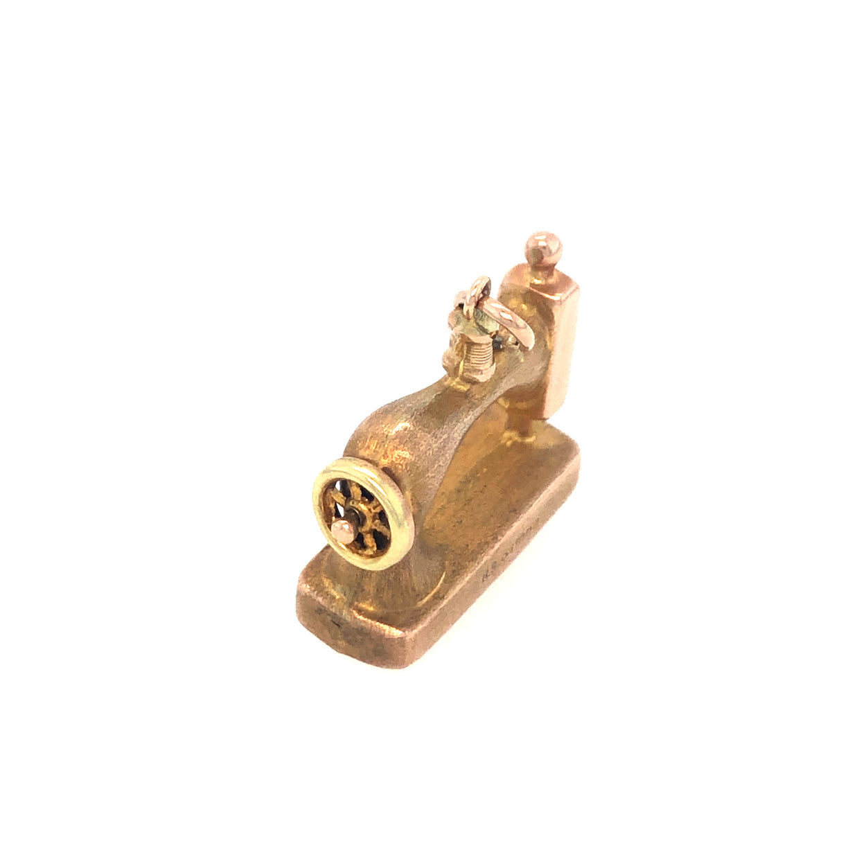 Vintage Mid-Century Gold Sewing Pendant