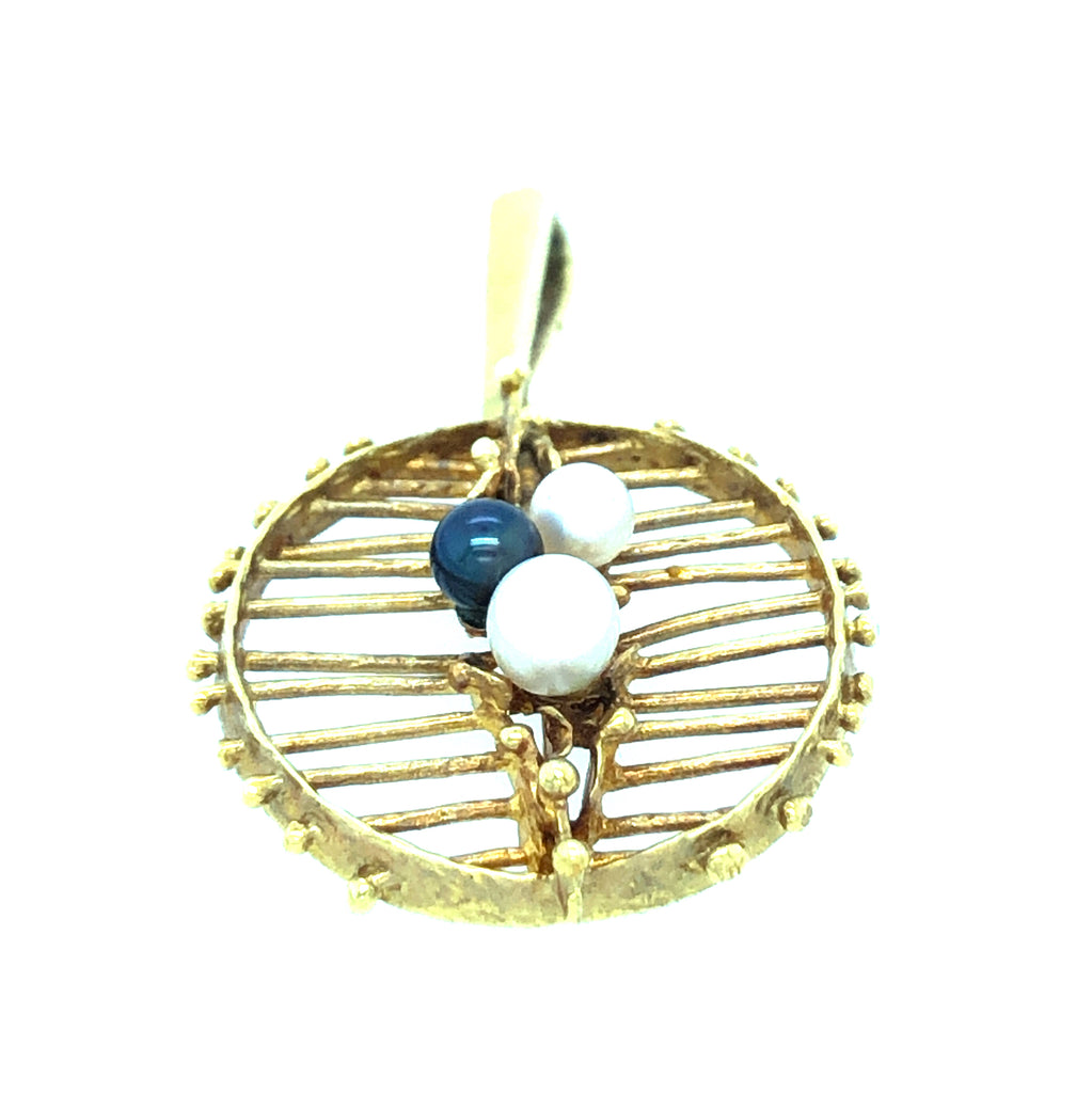 Vintage 1970s gold pendant 