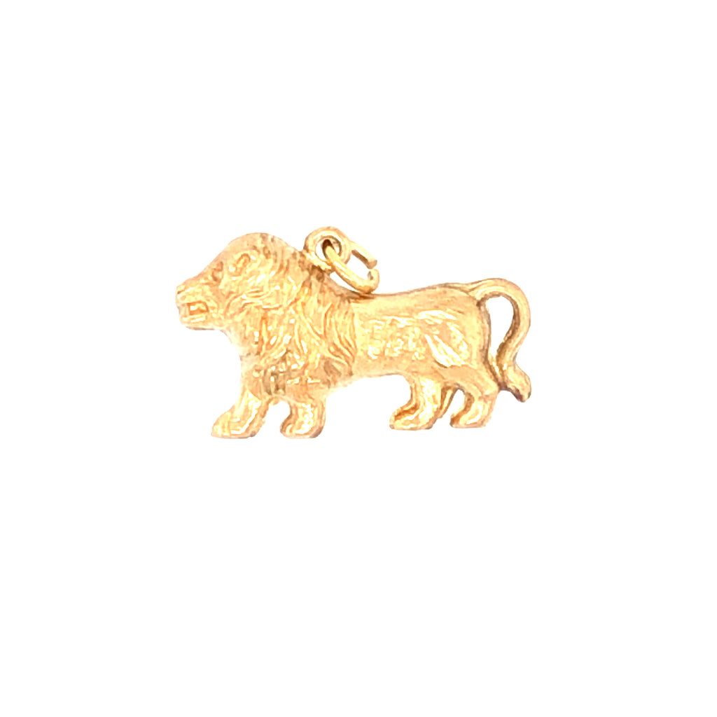 Vintage Lion Charm in 9ct Gold
